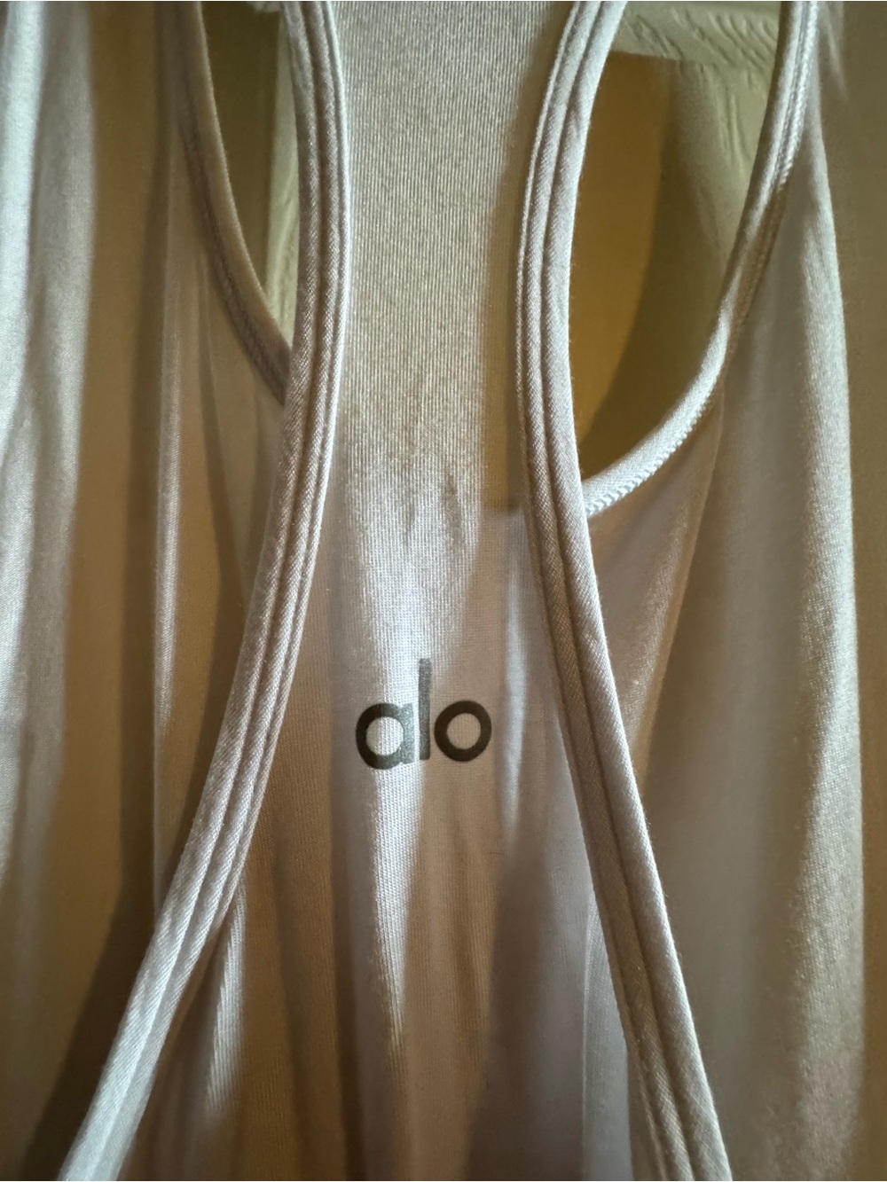 ALO Yoga White Racerback Tank Top - Picture 5 of 6